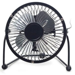 NF-03 Gembird USB 10cm desktop fan, black, METALNI VENTILATOR