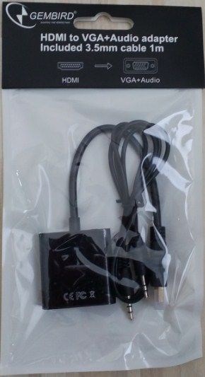 A-HDMI-VGA-06 ** Gembird HDMI to VGA + AUDIO adapter cable, single port (alt A-HDMI-VGA-03, 439) HDMI adapteri SOPING.RS 42 A-HDMI-VGA-06 ** Gembird HDMI to VGA + AUDIO adapter cable, single port (alt A-HDMI-VGA-03, 439) - Слика 2