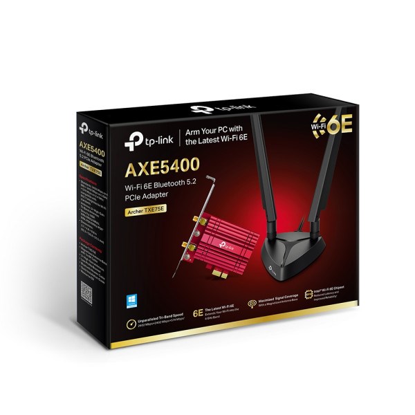 LAN MK PCI-E TP-Link Archer TXE72E WiFi 6 AX5400 dual band 2xExterna antena Wireless SOPING.RS 44 LAN MK PCI-E TP-Link Archer TXE72E WiFi 6 AX5400 dual band 2xExterna antena - Слика 4