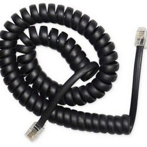 TC4P4CS-2M Gembird Telefonski kabl spiralni za slušalicu, RJ10 (4P4C), 2m, black