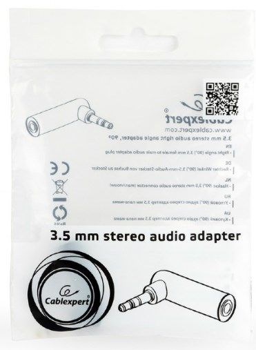 A-3.5M-3.5FL Gembird 3.5 mm stereo audio right angle adapter, 90° Ostali adapteri SOPING.RS 42 A-3.5M-3.5FL Gembird 3.5 mm stereo audio right angle adapter, 90° - Слика 2
