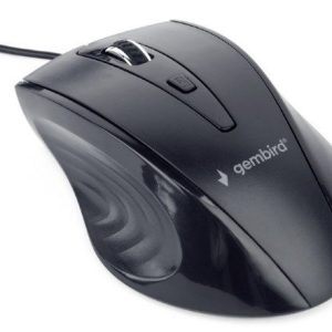 MUS-4B-02 Gembird Optički miš 800-1200Dpi 4-button black 115mm USB
