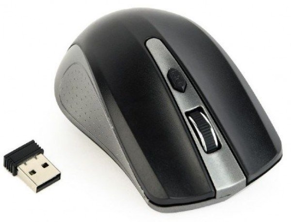 MUSW-4B-04-GB Gembird Bežični miš 2,4GHz optički USB 800-1600Dpi spacegrey/black 99mm Miševi SOPING.RS 43 MUSW-4B-04-GB Gembird Bežični miš 2,4GHz optički USB 800-1600Dpi spacegrey/black 99mm - Слика 3