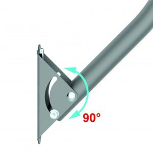 Zidni nosač ** za antenu 28-EK adj steel diam25mm 16x40cm, debljina1.1mm (383)