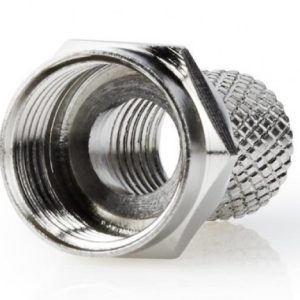 CON-FC-001RING **  F male connector for RG6 cable, 6.6mm, Zinc,with water proof ring - min.25kom(9)