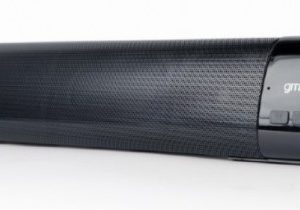 SPK-BT-BAR400-01 Gembird Bluetooth speaker soundbar 2x5W FM, USB, SD, AUX, mikrofon, black