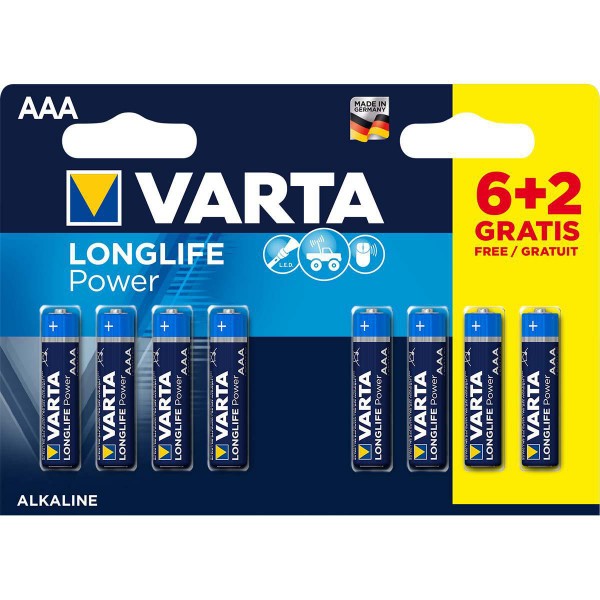 VARTA-4903SO AAA 1.5V LR03 MN2400, PAK8 CK, ALKALNE baterije LONGLIFE POWER Baterije i punjači SOPING.RS 41 VARTA-4903SO AAA 1.5V LR03 MN2400, PAK8 CK, ALKALNE baterije LONGLIFE POWER