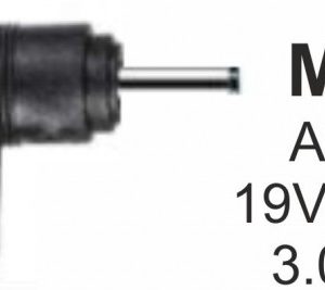 NPC-SA03 (M26) Gembird konektor za punjac 65W-19V-2.37A, 3.0x1.1mm (AC08)