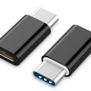 A-USB2-CMmF-01 Gembird microUSB 2.0 na Type-C adapter (CM/MicroUSB-F), black A - A-USB2-CMmF-01