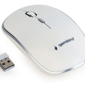 MUSW-4B-01-W Gembird Bežični miš 2,4GHz optički USB 800-1600Dpi white 115mm, visina-30mm