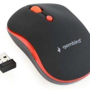 MUSW-4B-03-R Gembird Bežični miš 2,4GHz optički USB 800-1600Dpi black/red 103mm
