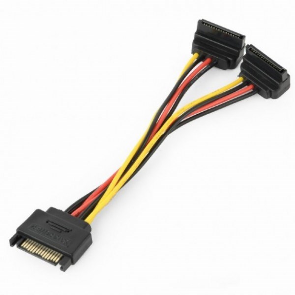 CC-SATAM2F-02 Gembird SATA power splitter cable with angled(90) output connectors, 0.15 m Kablovi za napajanje SOPING.RS 42 CC-SATAM2F-02 Gembird SATA power splitter cable with angled(90) output connectors, 0.15 m - Слика 2