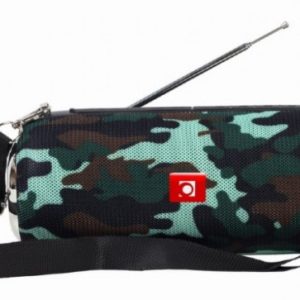 SPK-BT-17-CM Gembird Portable Bluetooth speaker +handsfree 2x5W, FM, USB, SD, AUX + antena camo