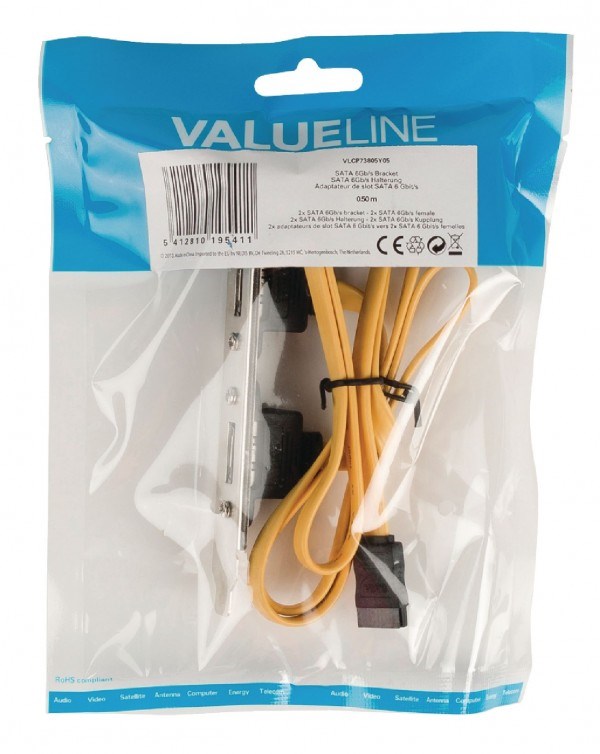 VLCP73805Y05 * SATA 6 Gb/s interni kabl na 2xSata zenki konektor, 0,5m (280) USB kablovi SOPING.RS 42 VLCP73805Y05 * SATA 6 Gb/s interni kabl na 2xSata zenki konektor, 0,5m (280) - Слика 2
