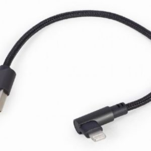 CC-USB2-AMLML-0.2M Gembird pod uglom USB 8-pin kabl za punjenje i prenos podataka, 0.2 m, black