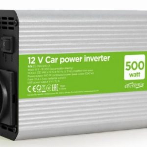 EG-PWC500-01 Gembird 12V Auto inverter DC/AC 500W+USB port