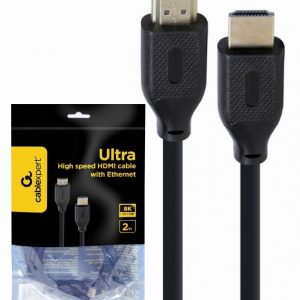 CC-HDMI8K-2M Gembird HDMI kabl v.2.1 ethernet support UHD/8K TV 2m