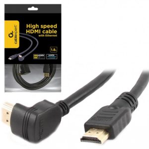 CC-HDMI490-6 Gembird HDMI kabl 4K UHD, Ethernet, konektor pod uglom 90 stepeni 1,8m A - CC-HDMI490-6