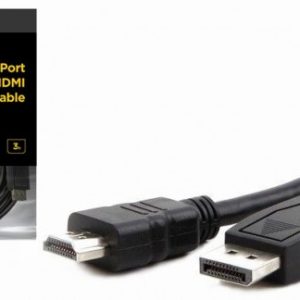 CC-DP-HDMI-3M Gembird DisplayPort na HDMI digital interface kabl 3m - CC-DP-HDMI-3M