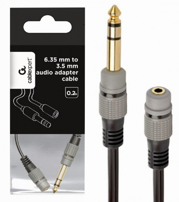 A-63M35F-0.2M Gembird 6.35mm to 3.5mm audio adapter cable, 0.2m Zvučnici i audio uređaji SOPING.RS 41 A-63M35F-0.2M Gembird 6.35mm to 3.5mm audio adapter cable, 0.2m