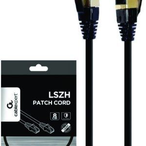 PP8-LSZHCU-BK-5M Gembird Mrezni kabl S/FTP Cat.8 LSZH patch cord, black 5m