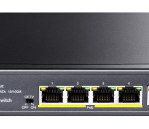 Cudy FS1006P 6-Port 10/100M PoE+ Switch, 60W internal max 32W/PoE, UPLINK, 250m (alt.PFS3006-4ET-60)