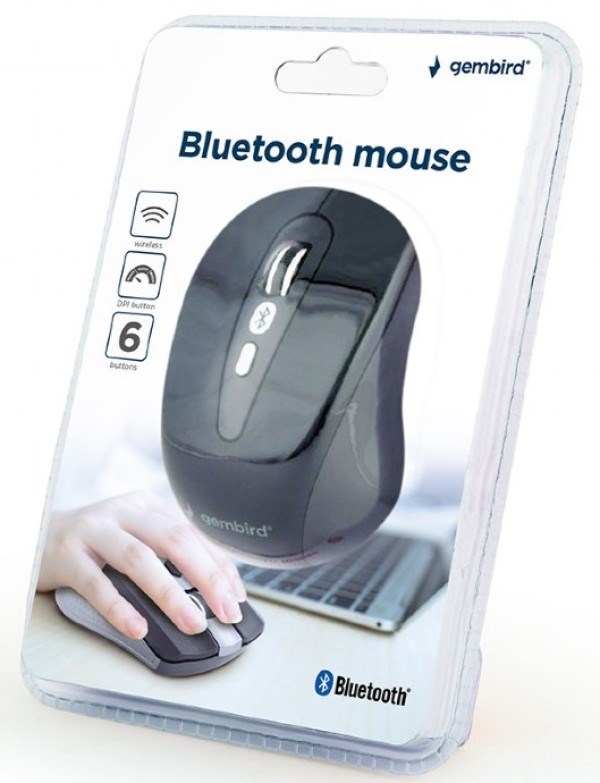 MUSWB-6B-01 Gembird Bežični BLUETOOTH miš optički USB 800-1600Dpi black 95mm Fiksni telefoni SOPING.RS 42 MUSWB-6B-01 Gembird Bežični BLUETOOTH miš optički USB 800-1600Dpi black 95mm - Слика 2