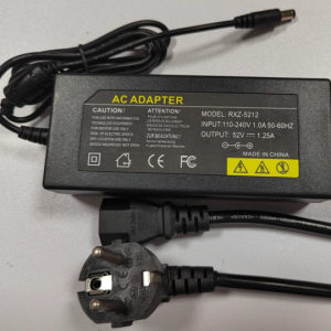 POE-INJ-5212 Gembird 52V/1.25A 130W POE injector od 5~52V, 4C, konektor 5.5x2.1mm