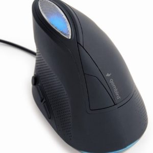 MUS-ERGO-03 Gembird Ergonomic Optički miš 3600Dpi 6-button black 105mm USB