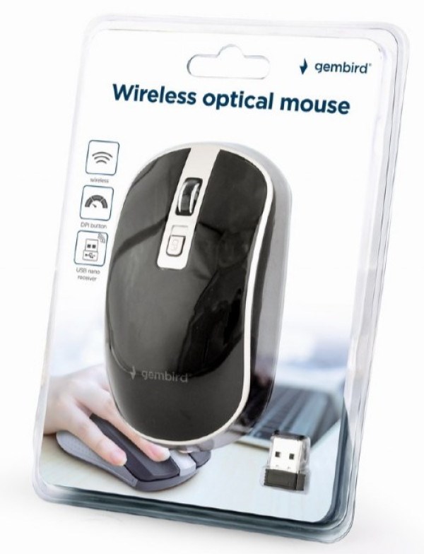 MUSW-4B-06-BS Gembird Bežični miš 2,4GHz optički USB 800-1600Dpi black/silver 115mm Miševi SOPING.RS 44 MUSW-4B-06-BS Gembird Bežični miš 2,4GHz optički USB 800-1600Dpi black/silver 115mm - Слика 4