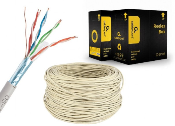 FPC-5004E-SO Gembird FTP cat.5E Indoor solid CU kotur 305m Mrežni kablovi SOPING.RS 41 FPC-5004E-SO Gembird FTP cat.5E Indoor solid CU kotur 305m