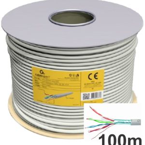 FPC-5004E-SO/100C Gembird FTP cat.5E Indoor solid Cu kotur 100m