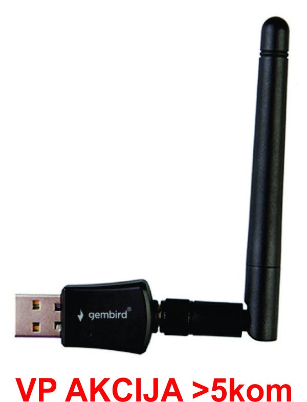 WNP-UA300P-02 **Gembird High power USB wireless adapter 300N, detachable antena, RF pwr <20dBm (676) Wireless SOPING.RS 43 WNP-UA300P-02 **Gembird High power USB wireless adapter 300N, detachable antena, RF pwr <20dBm (676) - Слика 3