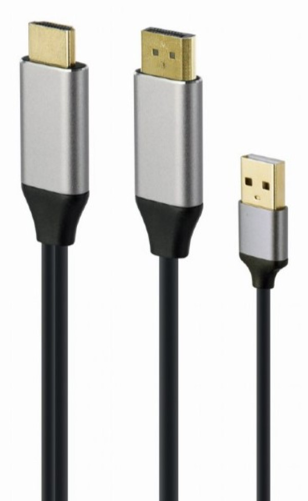 A-HDMIM-DPM-01 Gembird Active 4K HDMI na DisplayPort adapter kabl, 2m, black HDMI kablovi SOPING.RS 41 A-HDMIM-DPM-01 Gembird Active 4K HDMI na DisplayPort adapter kabl, 2m, black