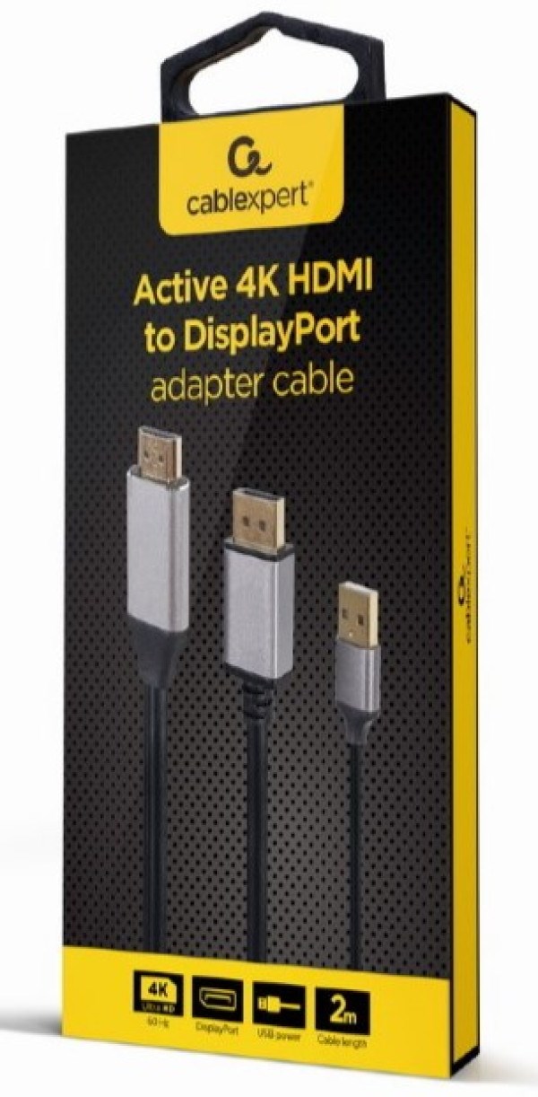 A-HDMIM-DPM-01 Gembird Active 4K HDMI na DisplayPort adapter kabl, 2m, black HDMI kablovi SOPING.RS 44 A-HDMIM-DPM-01 Gembird Active 4K HDMI na DisplayPort adapter kabl, 2m, black - Слика 4