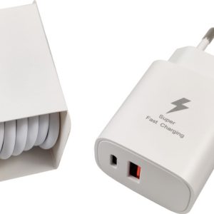 NPA-AC44 ** Gembird QC3.0 brzi punjač USB-A+ USB-C, + kabl USB-C, 25W DC 5V/3A ili 9V/2,77A (679)