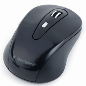MUSW-6B-01 ** Gembird Bežični miš 2,4GHz optički USB 800-1600Dpi black 95mm (339)