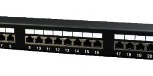 NPP-C524-002 Gembird Cat.5E 24 port shielded patch panel, 19 1U