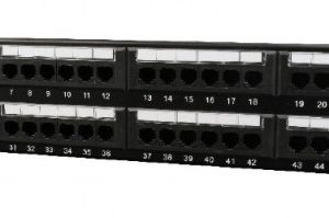 NPP-C548CM-001 Gembird Cat.5E 48 port patch panel with rear cable management