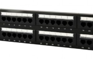 NPP-C648CM-001 Gembird Cat.6 48 port patch panel with rear cable management
