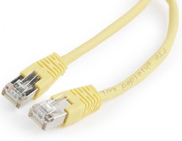 PP22-0.5M/Y Gembird Mrezni kabl FTP Cat5e Patch cord, 0.5m yellow Mrežni kablovi SOPING.RS 42 PP22-0.5M/Y Gembird Mrezni kabl FTP Cat5e Patch cord, 0.5m yellow - Слика 2