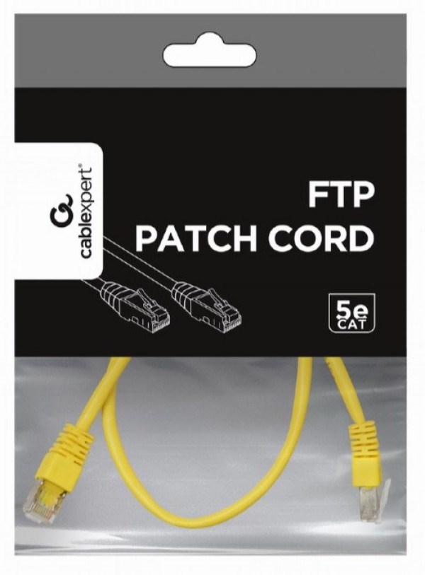 PP22-0.5M/Y Gembird Mrezni kabl FTP Cat5e Patch cord, 0.5m yellow Mrežni kablovi SOPING.RS 44 PP22-0.5M/Y Gembird Mrezni kabl FTP Cat5e Patch cord, 0.5m yellow - Слика 4
