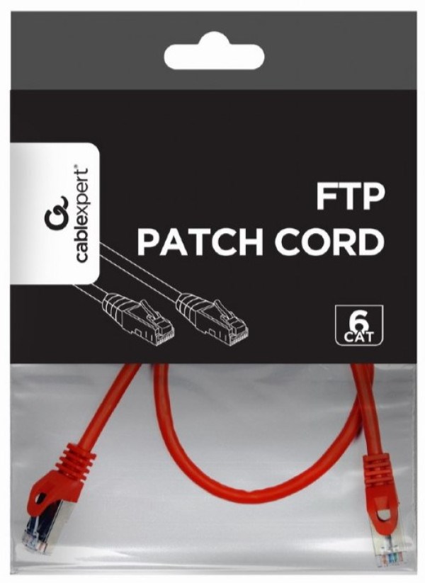 PP6-0.5M/R Gembird Mrezni kabl, CAT6 FTP Patch cord 0.5m red Mrežni kablovi SOPING.RS 42 PP6-0.5M/R Gembird Mrezni kabl, CAT6 FTP Patch cord 0.5m red - Слика 2