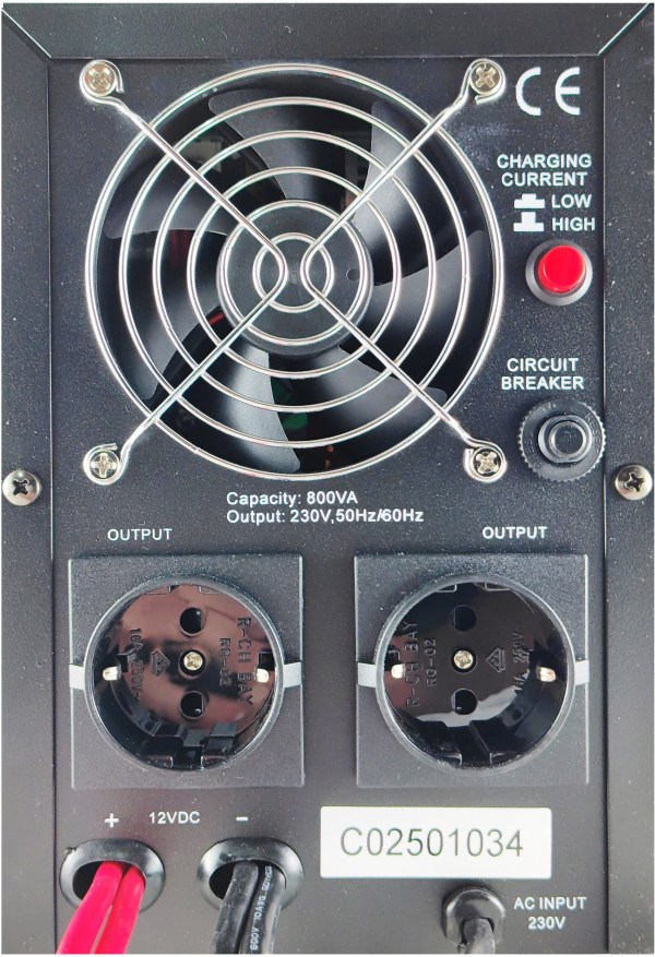 UPS-PSW-800VA + NPP NPG12V-38Ah * GMB LONG cist sinusni pretvarac 12V/500W sa 12V/38Ah GEL baterijom Grejna tela SOPING.RS 43 UPS-PSW-800VA + NPP NPG12V-38Ah * GMB LONG cist sinusni pretvarac 12V/500W sa 12V/38Ah GEL baterijom - Слика 3