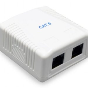NCAC-2U6-01 Gembird CAT6 UTP 2-port skutija za površinsku montažu za RJ45