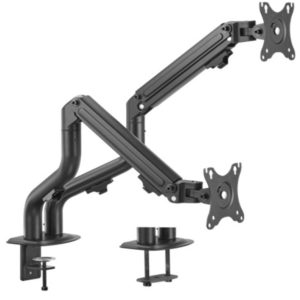 MA-DA2-02 Gembird Podesivi dupli stoni držač za monitor, tilt,17-27 max.2x8kg (alt.MA-DA2-05) FO - MA-DA2-02