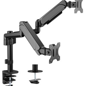 MA-DA2P-01 Gembird Podesivi dupli stoni držač za monitor, tilt,17-32 max.2x9kg
