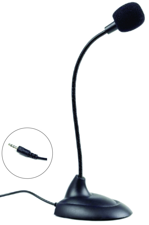 MIC-205 * Gembird Desktop mikrofon, savitljivo telo, black, 3.5mm sa prekidacem (249) Mikrofoni SOPING.RS 41 MIC-205 * Gembird Desktop mikrofon, savitljivo telo, black, 3.5mm sa prekidacem (249)