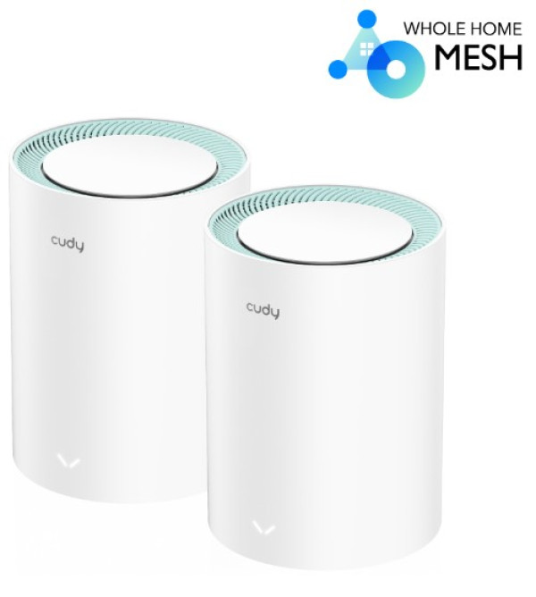 Cudy M1300 2-pack AC1200 Dual Band 2.4Ghz+5Ghz WiFi MESH, GiGABIT, 4x Antena 16MB/128DDR Ruteri SOPING.RS 41 Cudy M1300 2-pack AC1200 Dual Band 2.4Ghz+5Ghz WiFi MESH, GiGABIT, 4x Antena 16MB/128DDR