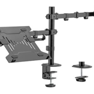 MA-DA-03 Gembird Podesivi stoni držač za monitor tilt, 17-32 max.9kg + nosac za laptop